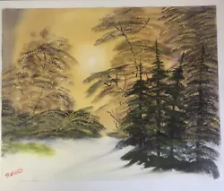 Buy Oil Painting On Canvas Original Landscape Nature Winter In Forest Snow Signed • 30£