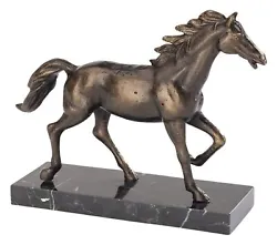 Buy Sculpture Horse 24cm Desk Statue Iron Figure Antique Style Iron Horse • 165.75£