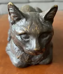 Buy Resin Cat By Neil Orlowski Signed 2.10 Lb Cat Sculpture VTG Feline Enthusiast • 29.35£