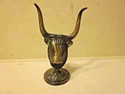 Buy Decorative Cast Bronze Head Of A Cow, Bison   ~ 5 In. Tall • 12.41£