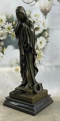 Buy 18  Bronze VIRGIN MARY Indoor Outdoor Garden Statue OUR LADY OF GRACE FIGURINE • 377.05£