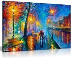 Buy Leonid Afremov Abstract Oil Painting Canvas Wall Art Picture Print 30 X20  • 26.99£