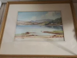Buy  Watercolour By Established Scottish Artist Tom Campbell Ormidale Loch Ridden • 190£