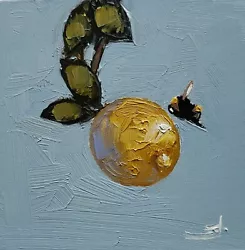 Buy Lemon Tree Oil Painting Vivek Mandalia Impressionism 8x8 Collectible Original  • 0.99£