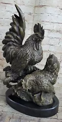 Buy Large Signed Milo Farm Barn Rooster Bird Bronze Hand Made Sculpture Statue Art • 512.69£