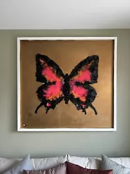 Buy Dan Pearce Butterfly Gold Mixed Media Painting 1/1 Original Resin Grafitti_urban • 5,500£