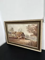 Buy Antique Water Colour Painting Country Cottage Scene Sign J.W. Stedman C:-1913. • 90£