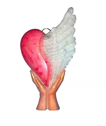 Buy Homemade Resin Wall Art Sculpture Angel Heart  • 5£
