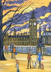 Buy Original Painting By South London Artist Dan, London South Bank  • 100£