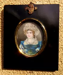 Buy Antique  19thc Portrait Miniature Of A Lady Wearing A Lace Bonnet C1810 • 75£