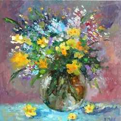 Buy Flowers Wildflowers Painting Original Oil Impasto Painting Still Life Signed Art • 90.96£