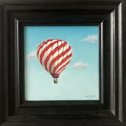 Buy Original Landscape Fine Art Framed Oil Painting Hot Air Balloon 1 By A. N. Konac • 43.82£