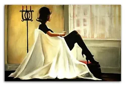 Buy Jack Vettriano - 90x60cm Oil Painting Hand Painted Canvas Signed Mural G00355 • 144.20£