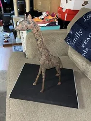 Buy Art Sculpture Welded Metal Giraffe  • 16.58£