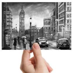 Buy Photograph 6x4  BW - London England Oil Painting Style  #43146 • 3.99£