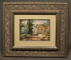 Buy 19th - 20th Century American Landscape With A House Near Waterfall • 19,687.36£