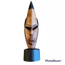 Buy African Mask Wooden Statue Hand Carved Tribal Mask Made In Ghana • 29.01£