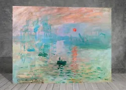 Buy Claude Monet  Impression  Sunrise CANVAS PAINTING ART PRINT WALL 1660 • 13.50£