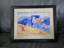 Buy Beautiful Abstract Artwork Framed Unsigned Rare 99p Start Only Nautical Boat Sea • 0.99£