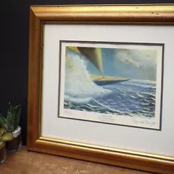 Buy Sailing Boat Wall Art Limited Edition Print Signed Framed Yacht Painting Bennett • 64£