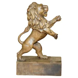 Buy Fine Antique Circa 1800 Hand Carved Royal Armorial Lion From Coat Of Arms Crest • 2,850£