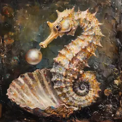 Buy Maritime Paintings, Seahorses Shells Sea, Squirrel • 35.14£