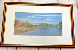 Buy J Saunders Pastel Painting Derwent Lords Island Lake District Art Landscape • 34.99£