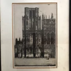 Buy Herbert Gordon Warlow Original Signed Framed Etching Of Wells Cathedral • 100£
