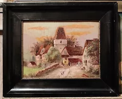 Buy Antique Oil Painting On Wood Plate, Signed • 214.51£