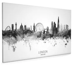 Buy London Skyline, Poster, Canvas Or Framed Print, Watercolour Painting 11444 • 38.99£