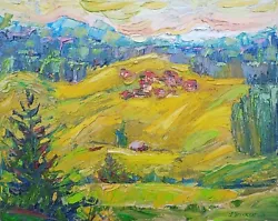 Buy Landscape Impasto Painting Original Art Impressionistic Oil Painting 16 X 20 In • 95.09£