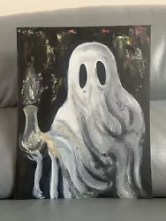 Buy Original Artwork Signed, Ghost Painting Black And White With Colour • 60£