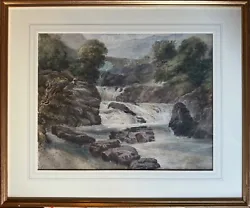 Buy Large Antique Watercolour Painting Landscape Signed David Cox Jr Framed • 200£