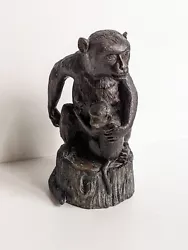 Buy Vintage Maitland Smith Monkey Ape Gorilla Cast Bronze Sculpture Statue • 177.66£