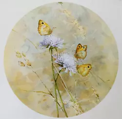 Buy * Meadow Brown Butterflies On Flower. Print Of A Painting By Beningfield • 2.29£