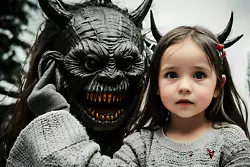 Buy ART Photo Digital Collage Image Picture Christmas Gift Hell Monster Small Girl • 1.19£