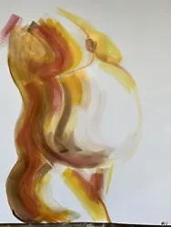 Buy Semi Abstract Painting Of Pregnant Woman- Self Portrait- Miss Noton • 85£