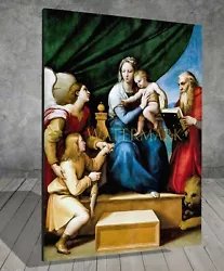 Buy Raphael Madonna With The Fish Religion CANVAS PAINTING ART PRINT 502 • 4.01£