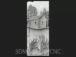 Buy 3D Model STL File For CNC Router Laser & 3D Printer Cabin In The Woods 2 • 2.47£