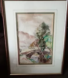 Buy Watercolour   Scottish Bridge Scene    John Kidd Maxton( 1878-1942) Signed • 55£
