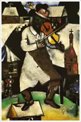 Buy The Fiddler Artist Marc Chagall Fine Art Giclee Poster Print Of Painting • 9.47£