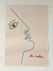 Buy Jean Cocteau Original Art - Indian Ink On Paper, Expressionist Face COA 8.3x5.7” • 944.98£