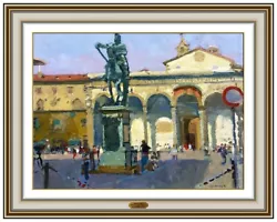 Buy Ken Howard Original Painting On Canvas Florence Italy Street Signed Framed Art • 6,157.43£