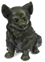 Buy Bronze Metal Chihuahua Dog Sculpture Figurine Lost Wax Figurine Figure Original • 331.06£
