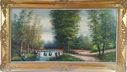 Buy Large Oil Painting On Canvas By Kampers Colpaert-Belgian Artist From Wilrijk • 250£