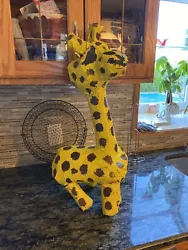 Buy Primitive Art Paper Mache  Allehandro  Giraffe 8th Grade Work By Scott Duarte • 212.62£