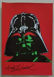 Buy Andy Warhol Hand Signed. 'darth Vader'. Watercolor On Paper. Pop Art • 24.86£