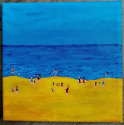 Buy Beach Beach Baltic Sea Rügen Paintings Painting Summer Sea Summer Acrylic On Canvas • 42.06£