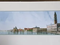 Buy Vintage Original Watercolour Painting Signed By Saverio De Bello Venetian Scene • 159.99£
