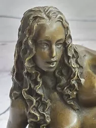 Buy Bronze Woman, Erotic, Nude Naked Figure, 100%Bronze Sculpture, Lost Wax Art Deco • 236.27£